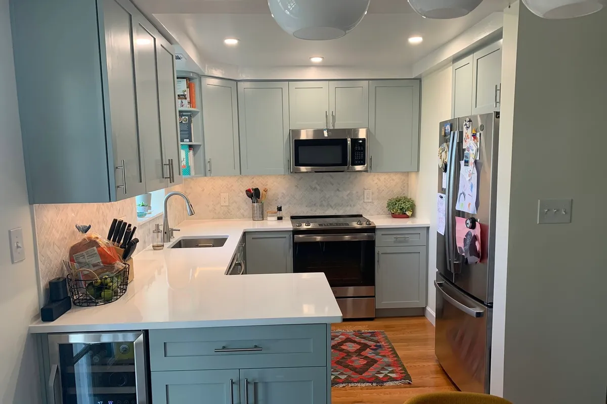 Interior remodeling and custom cabinetry project featured on the NC Home Remodeling website